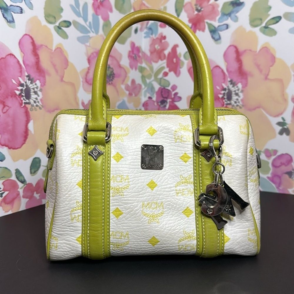 💯Authentic MCM Boston Handbag - Small🍀 - Picture 5 of 16
